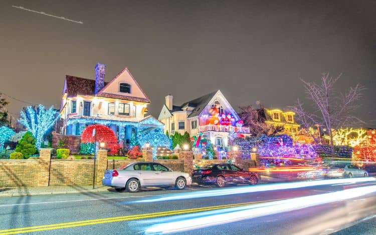 Natale a New York Luminaire Dyker Heights